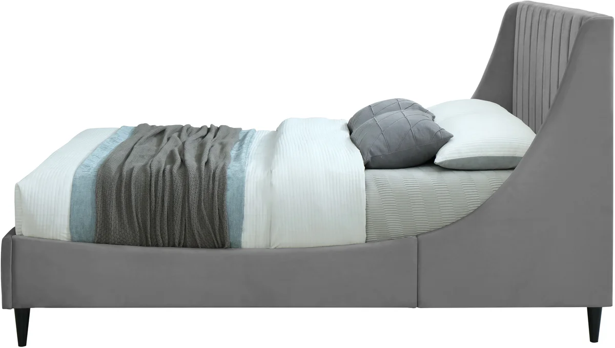 Eva - Queen Bed - Gray