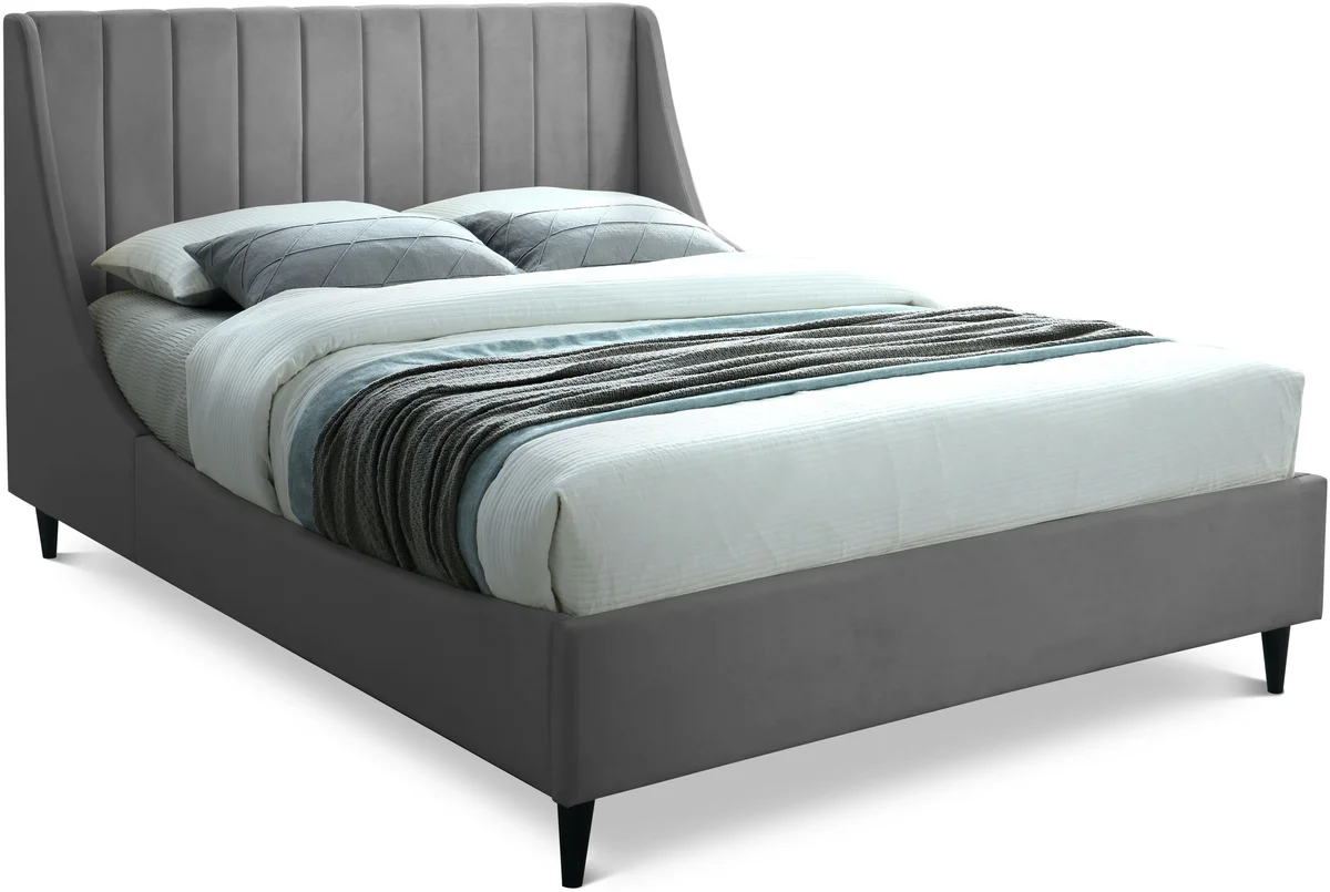 Eva - Queen Bed - Gray
