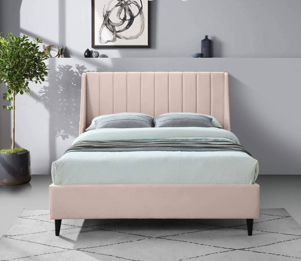 Eva - King Bed - Pink