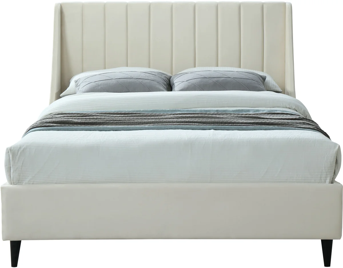 Eva - King Bed - Cream