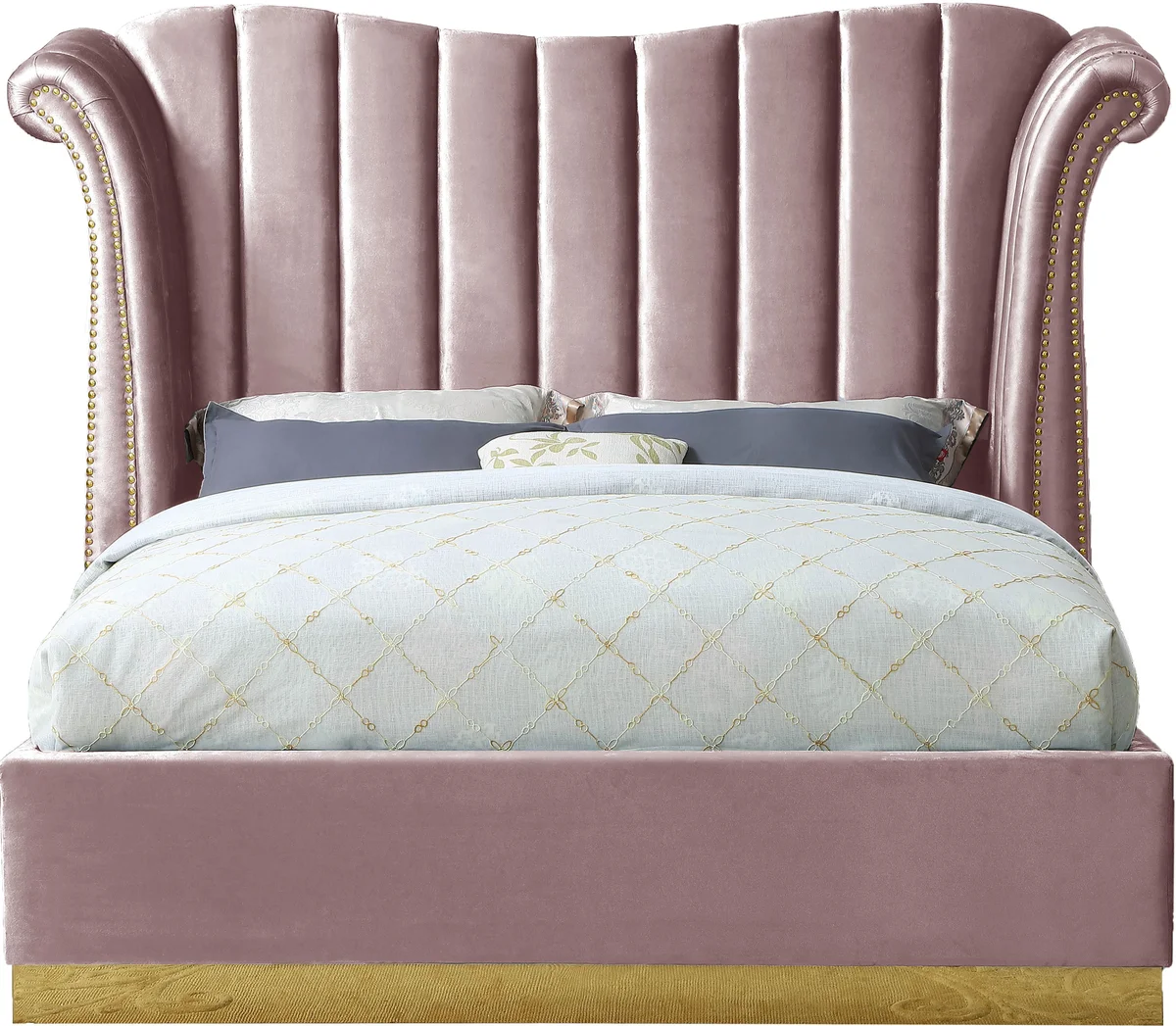 Flora - King Bed - Pink
