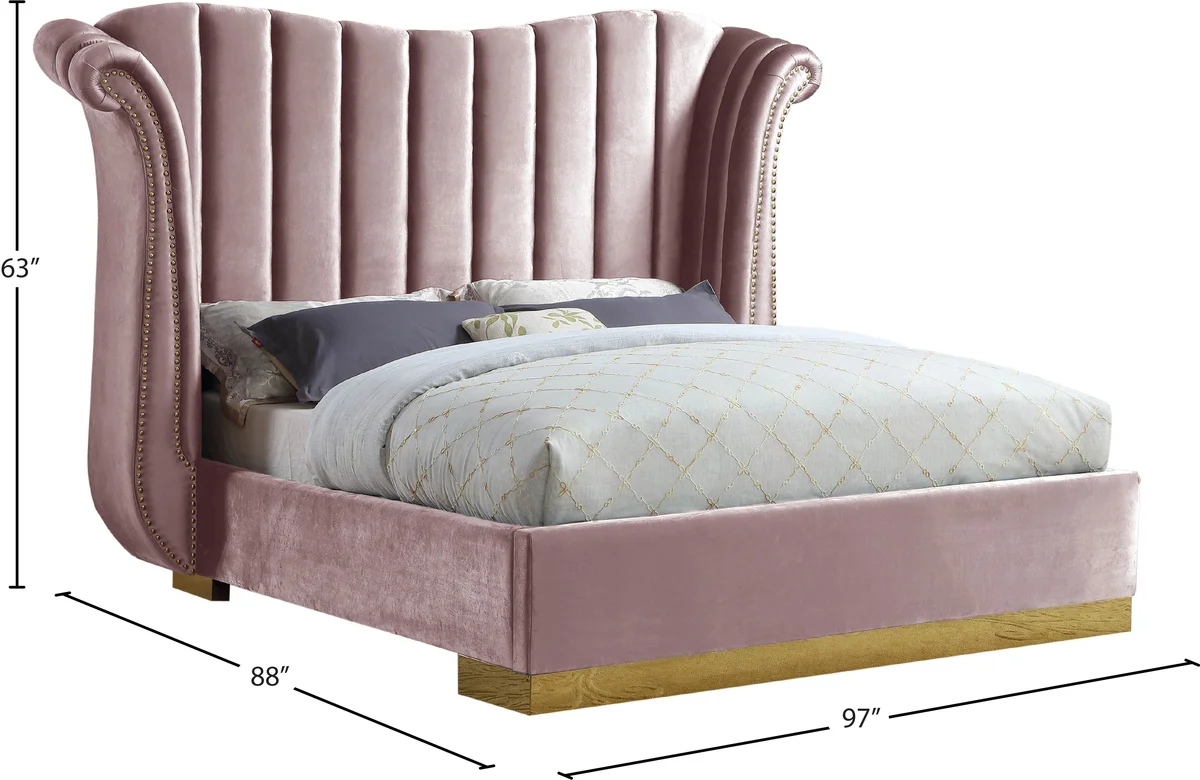 Flora - King Bed - Pink