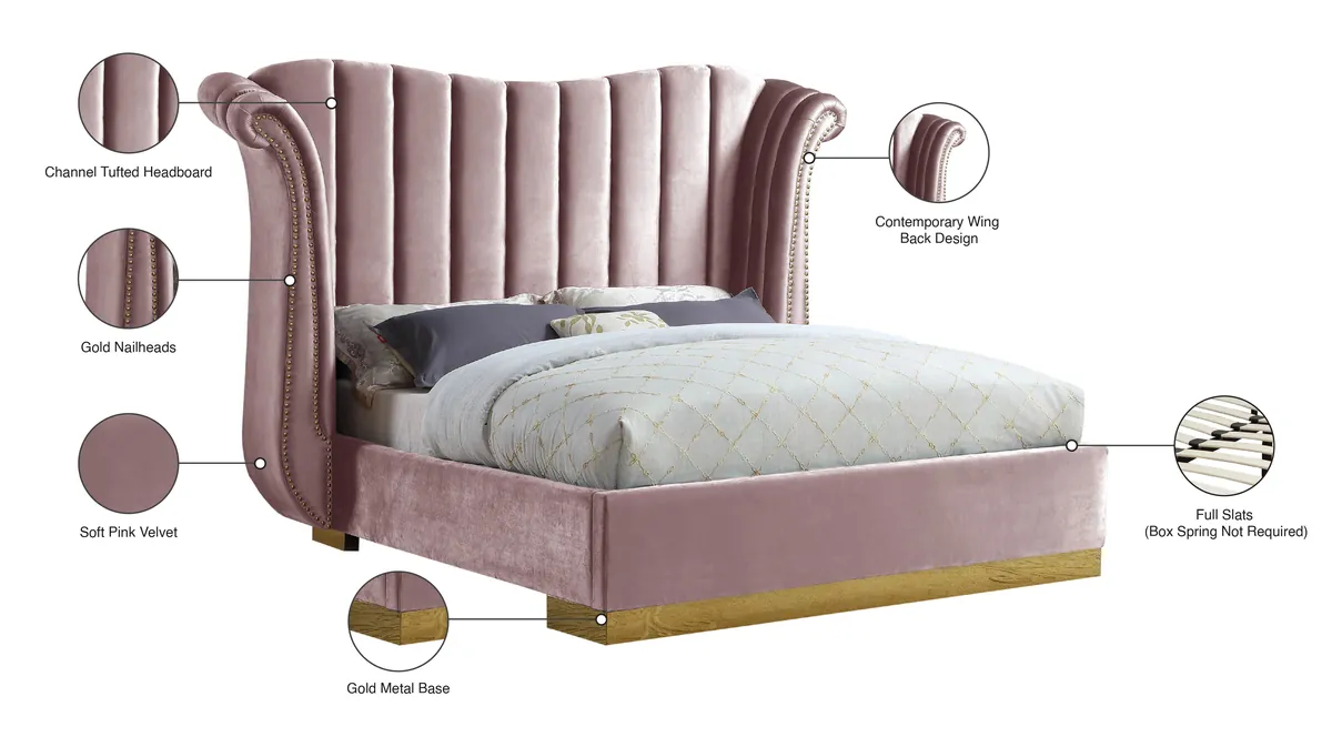 Flora - Queen Bed - Pink