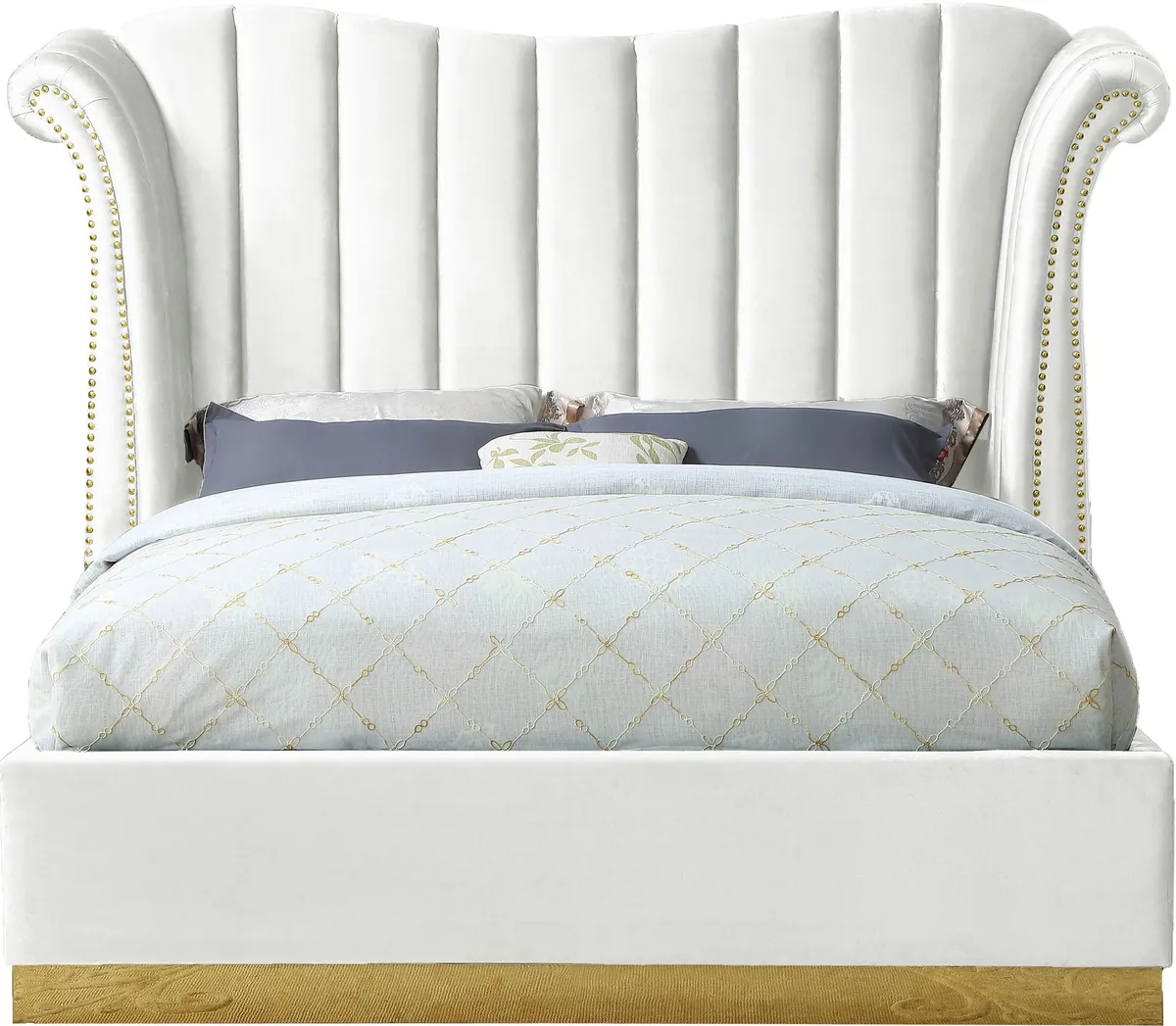 Flora - Queen Bed - White