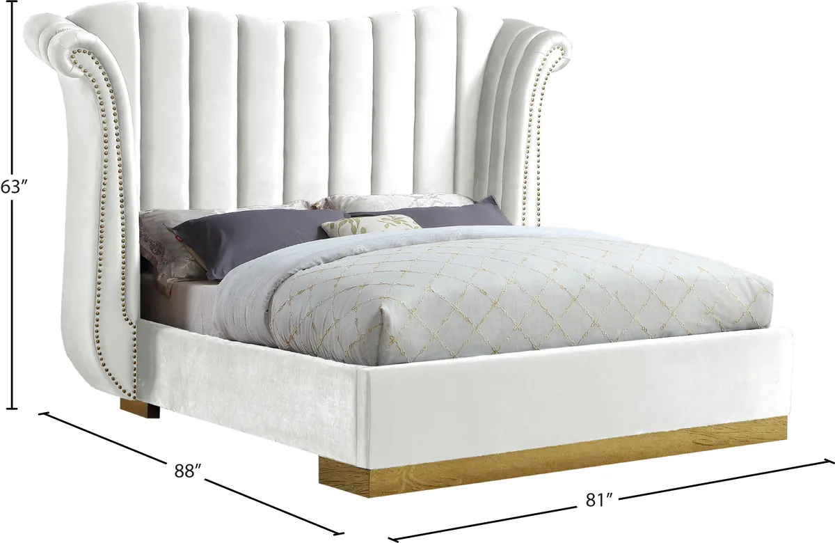Flora - Queen Bed - White
