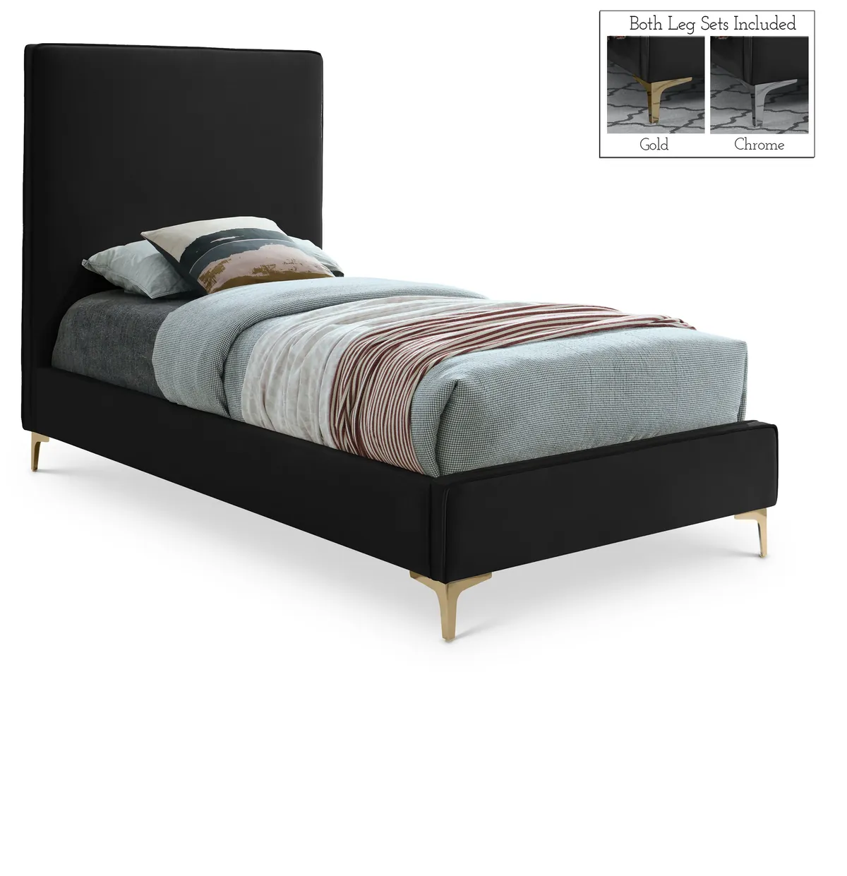 Geri - Twin Bed - Black