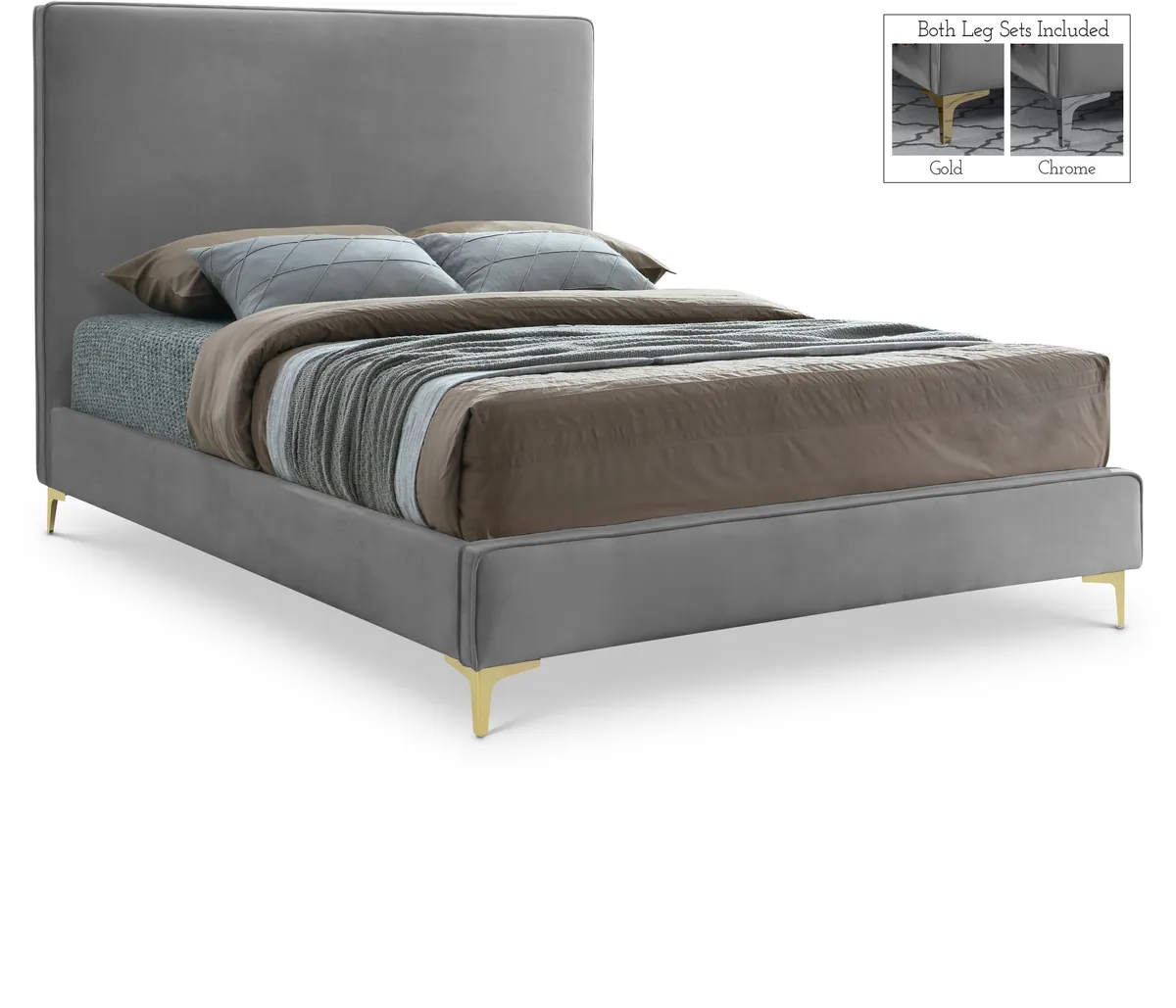 Geri - Full Bed - Gray
