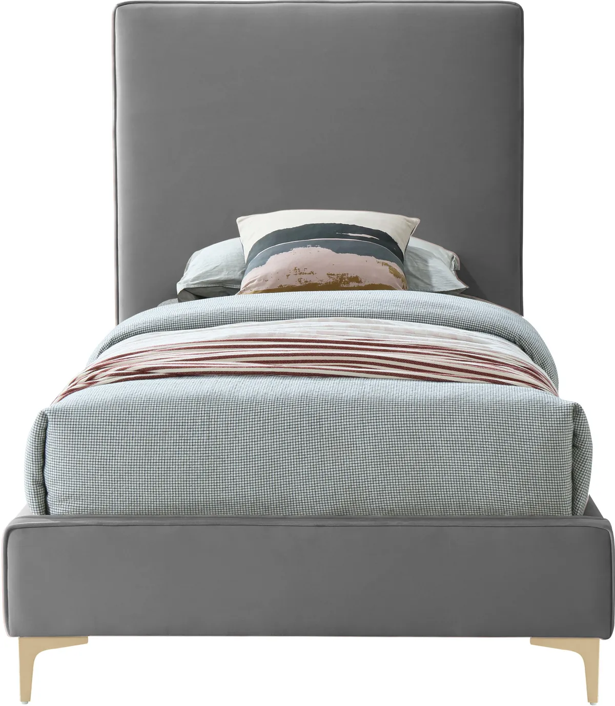 Geri - Twin Bed - Gray