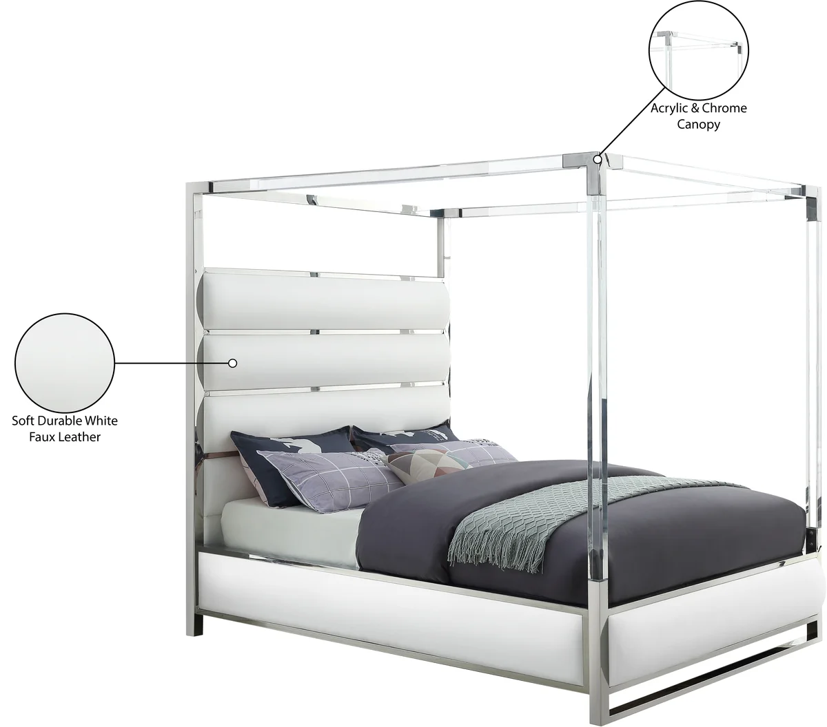 Encore - King Bed - White