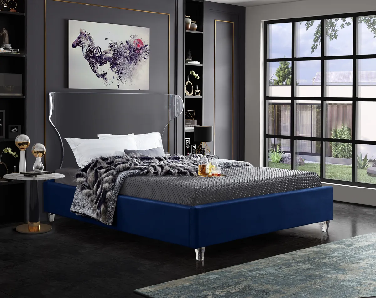 Ghost - Queen Bed - Navy - View 2