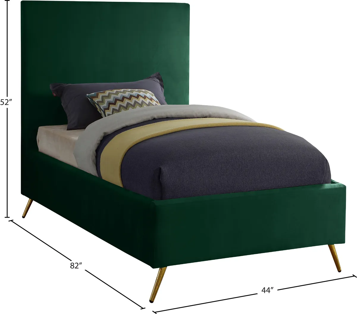 Jasmine - Twin Bed - Green
