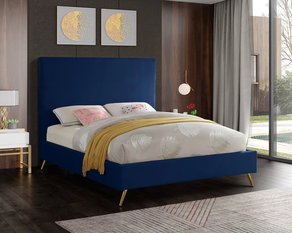 Jasmine - King Bed - Navy