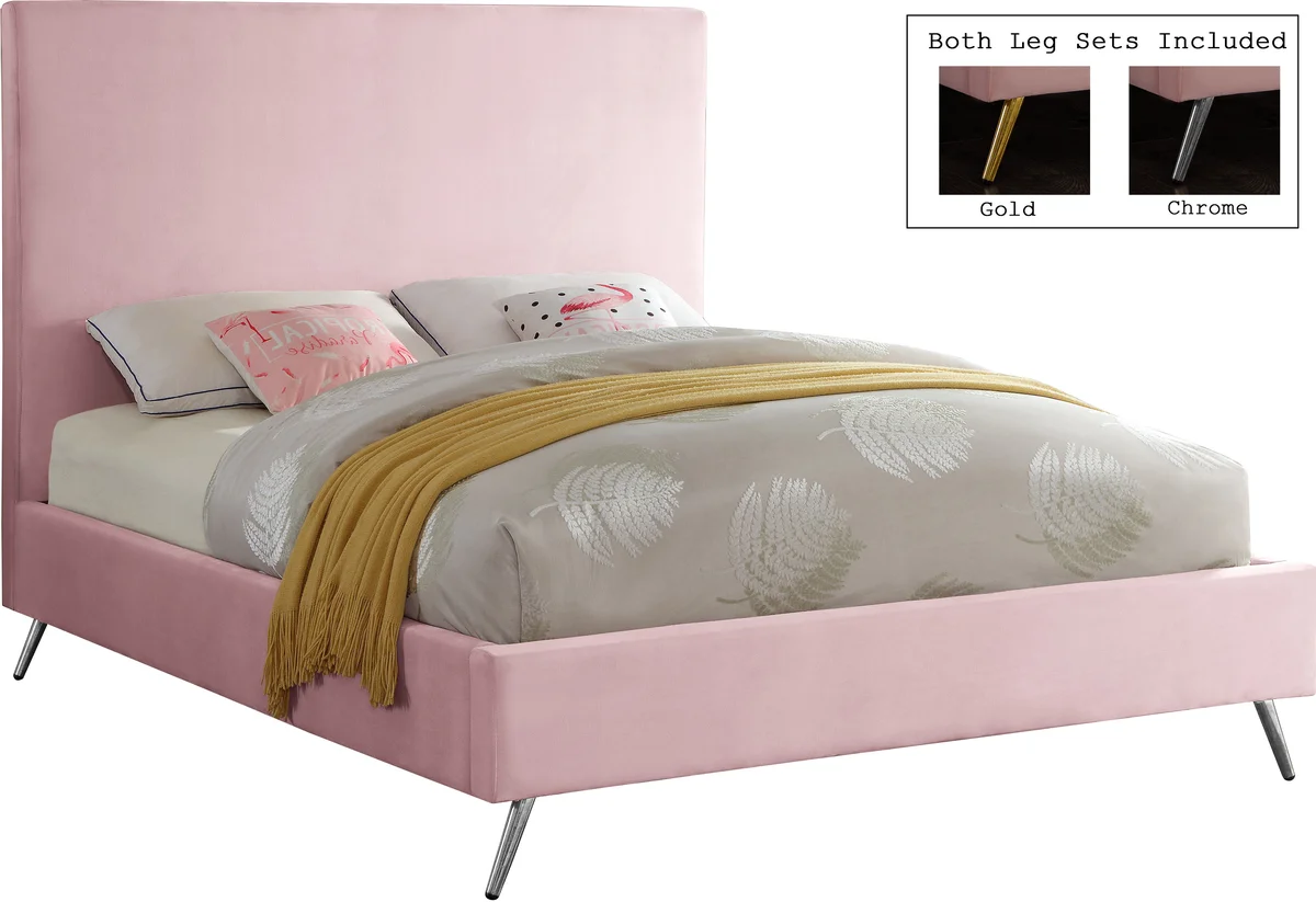 Jasmine - Queen Bed - Pink - View 2