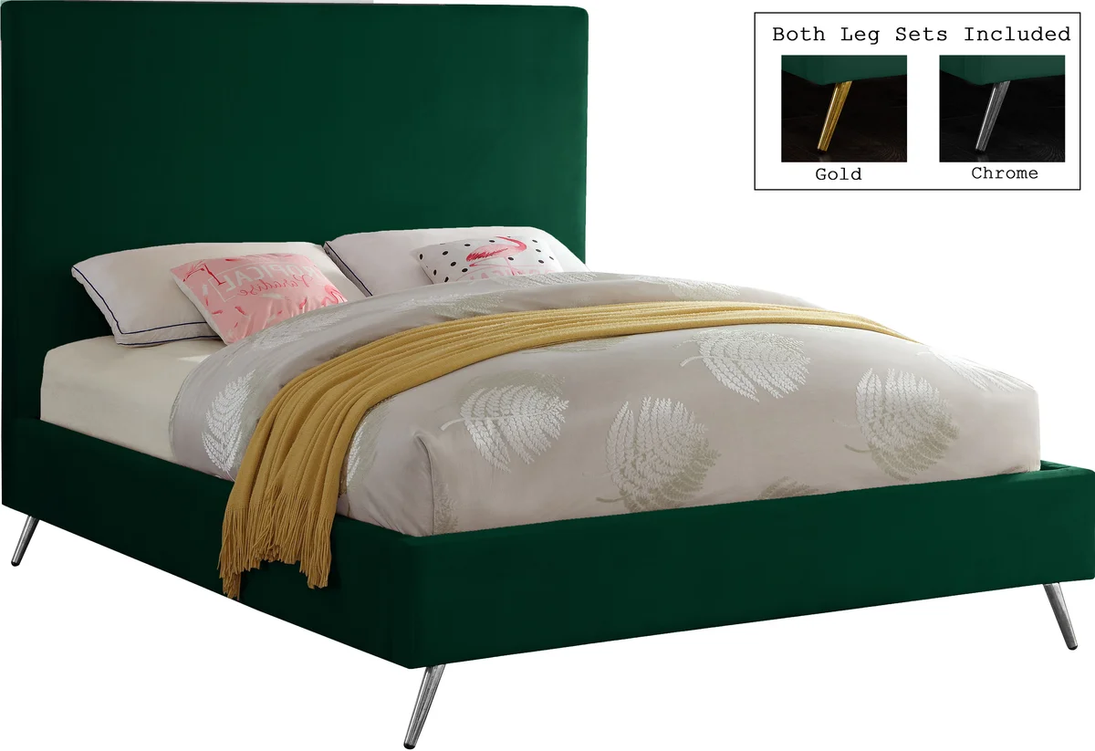 Jasmine - Queen Bed - Green - View 2