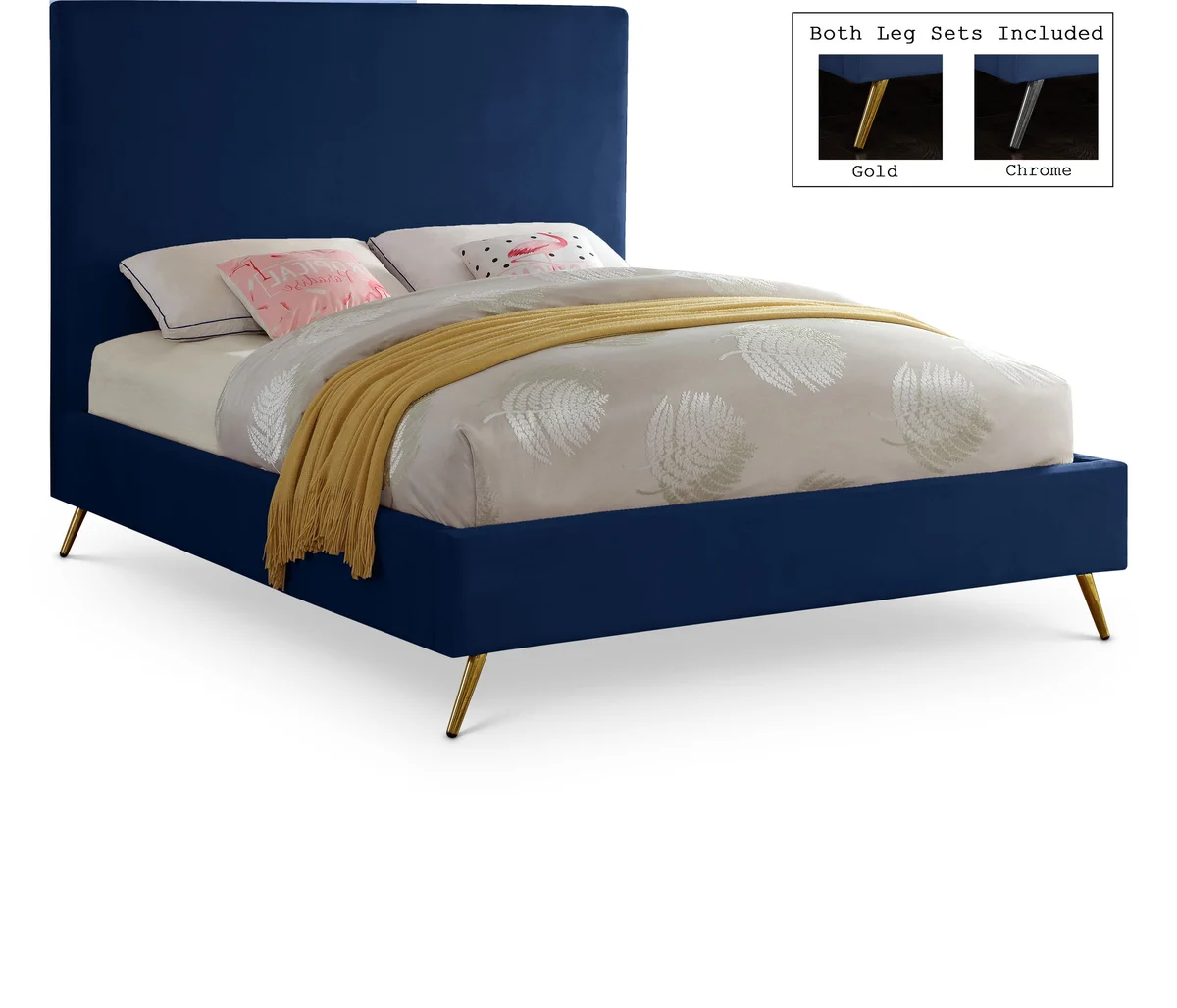Jasmine - Queen Bed - Navy