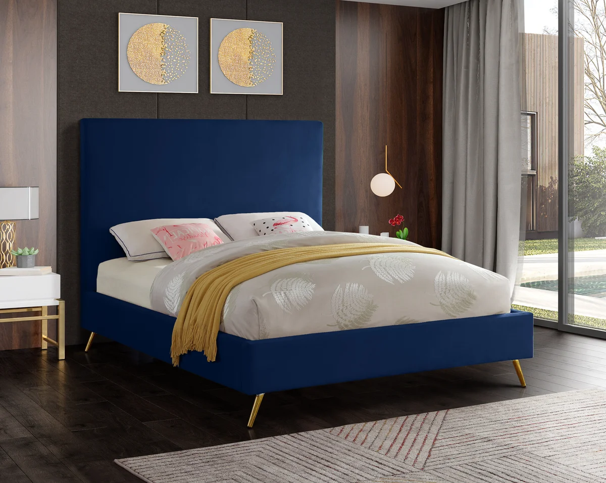 Jasmine - Queen Bed - Navy