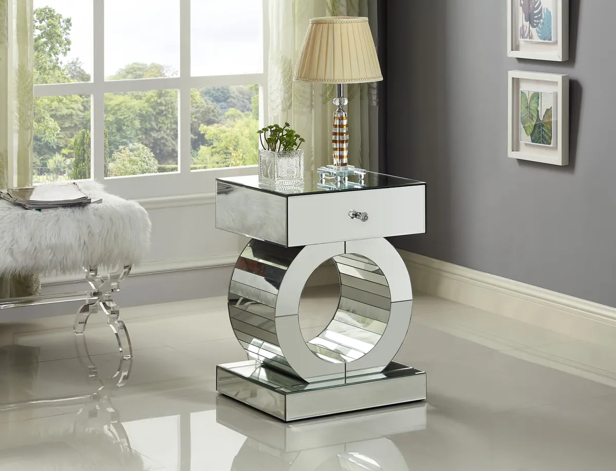 Jocelyn - End Table - Pearl Silver - View 2