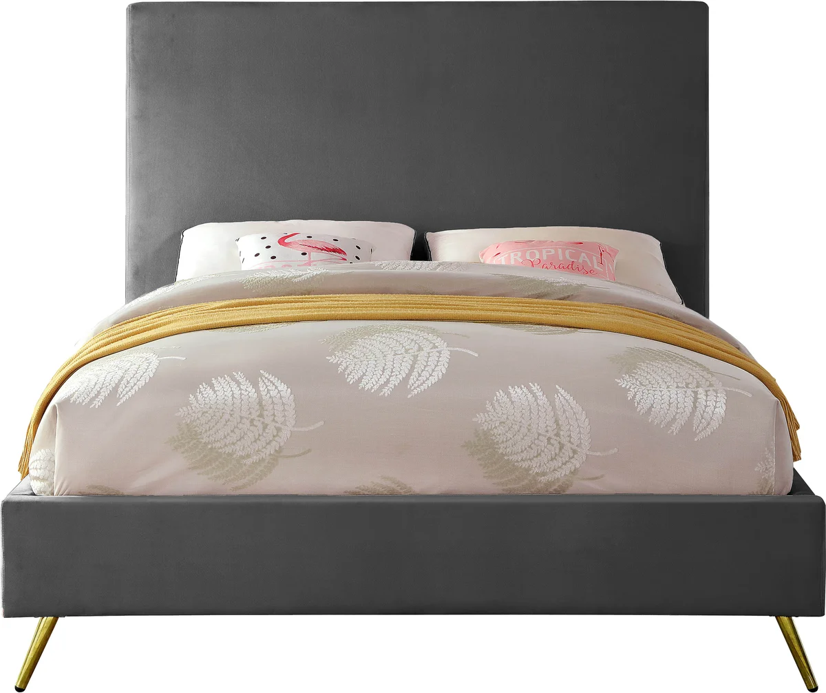 Jasmine - King Bed - Gray