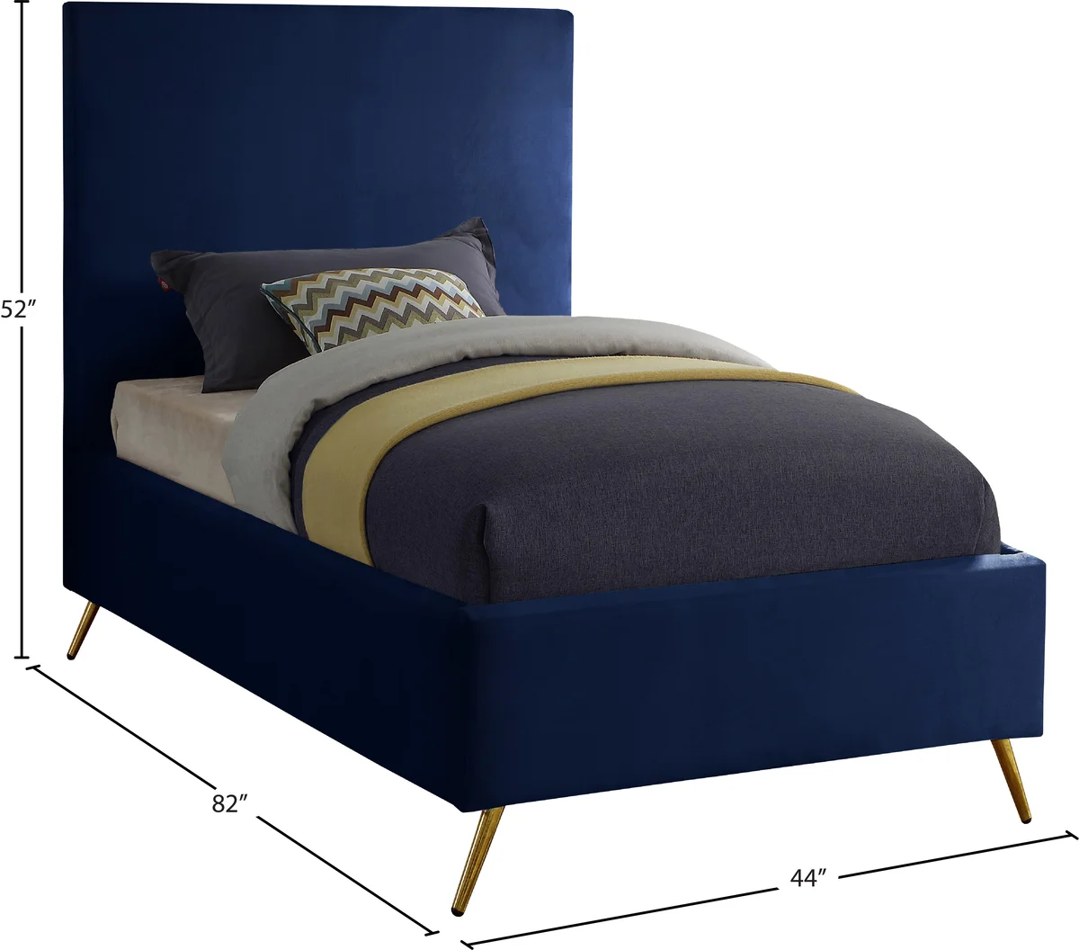 Jasmine - Twin Bed - Navy