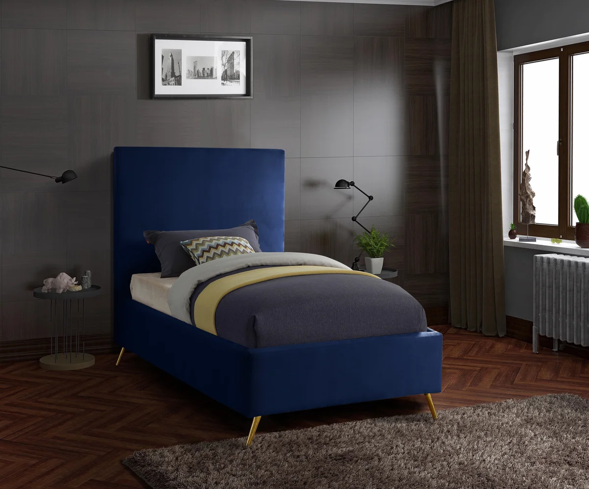 Jasmine - Twin Bed - Navy - View 2