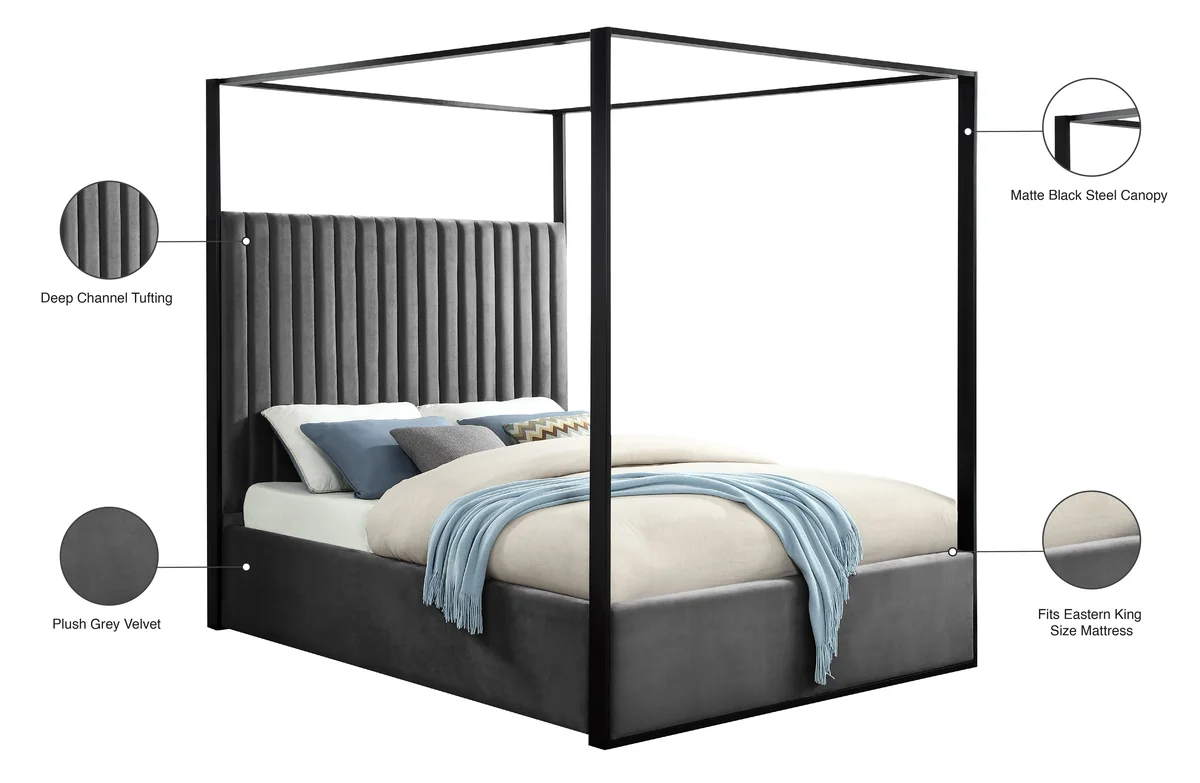 Jax - King Bed - Gray
