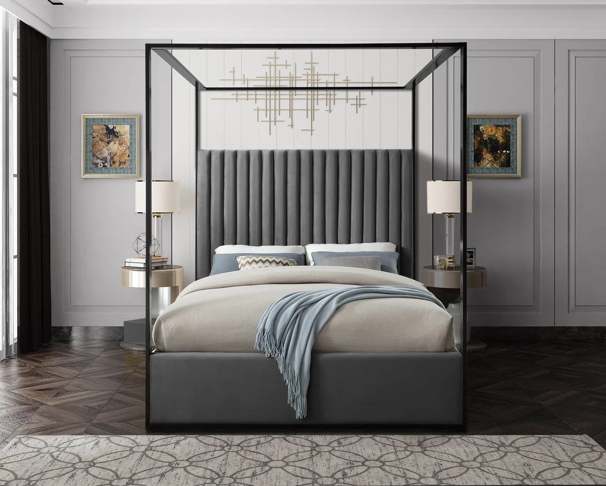 Jax - Queen Bed - Gray
