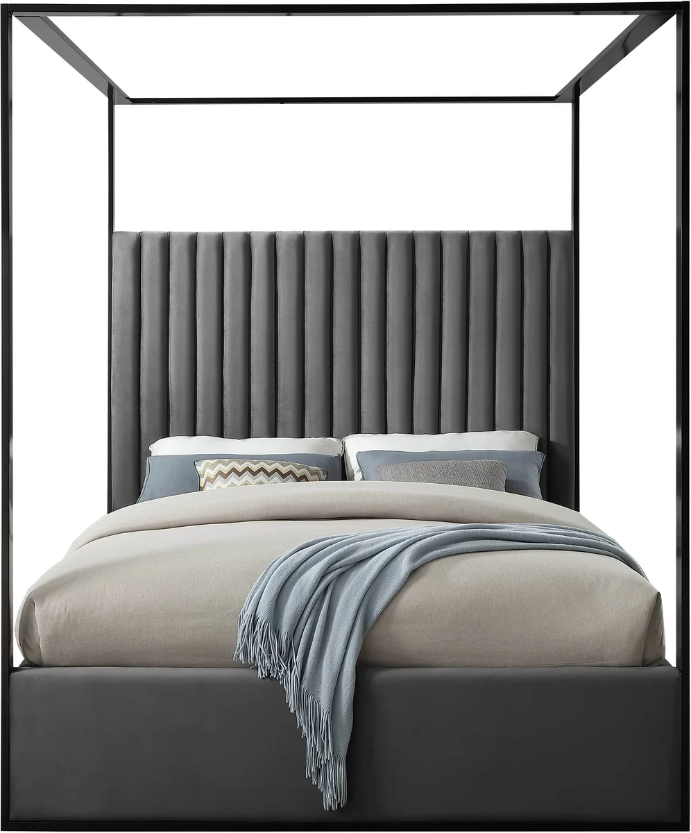 Jax - Queen Bed - Gray