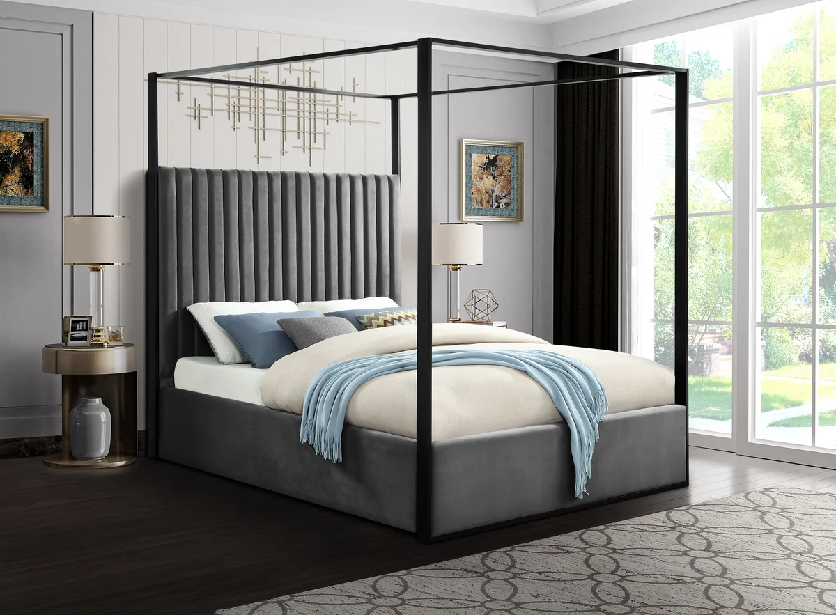 Jax - Queen Bed - Gray - View 2