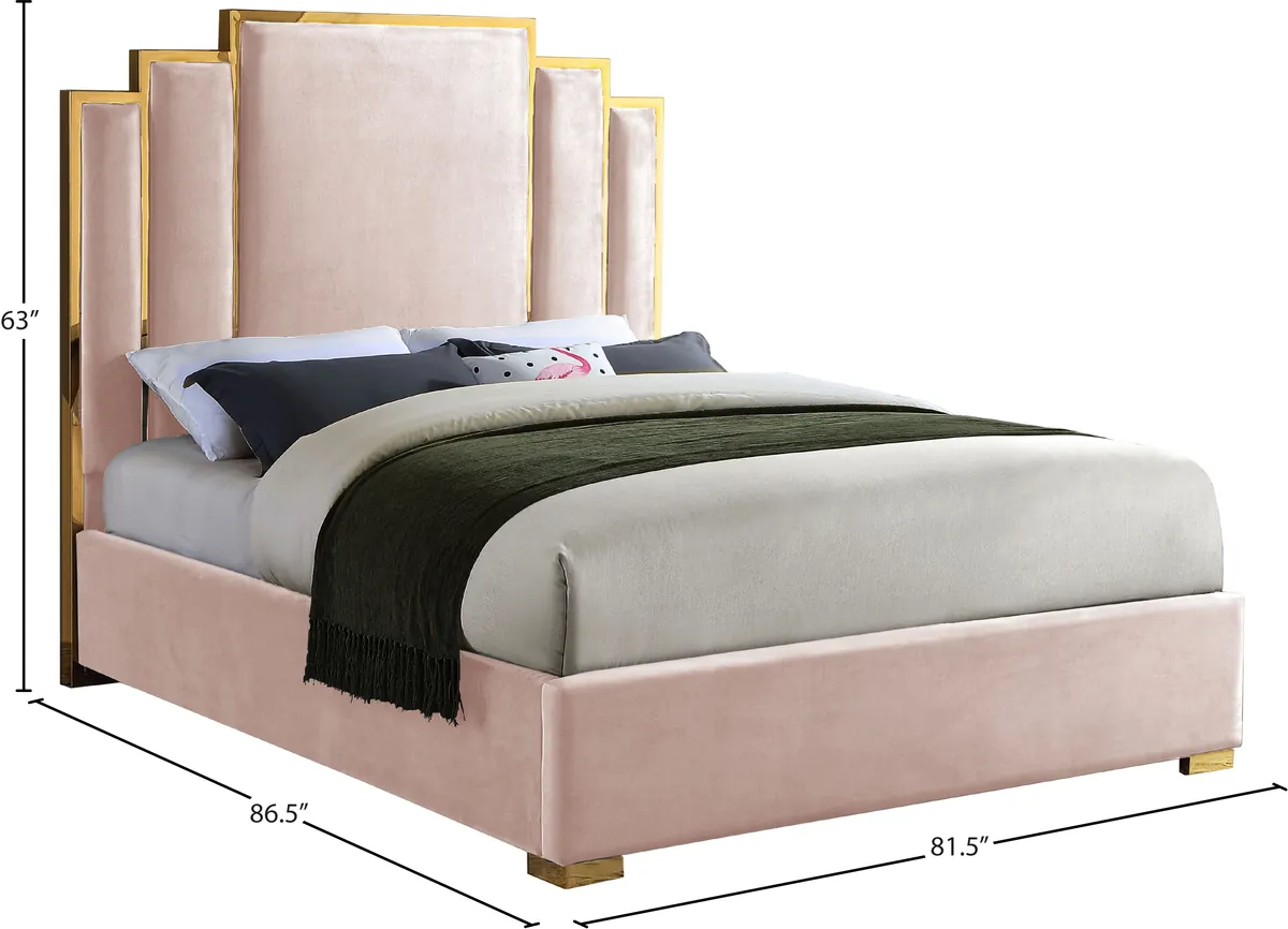 Hugo - King Bed - Pink