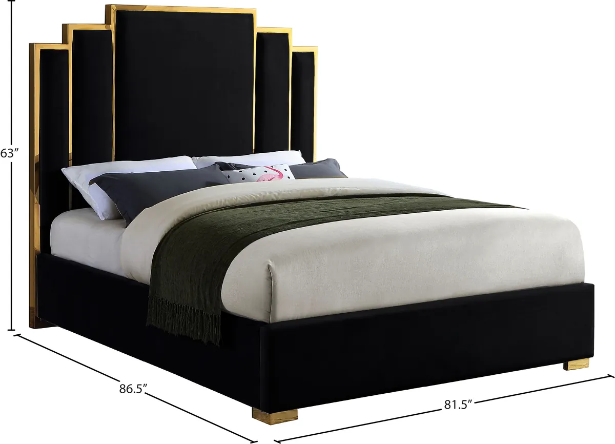 Hugo - King Bed - Black