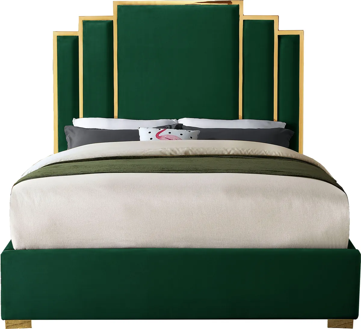 Hugo - Queen Bed - Green
