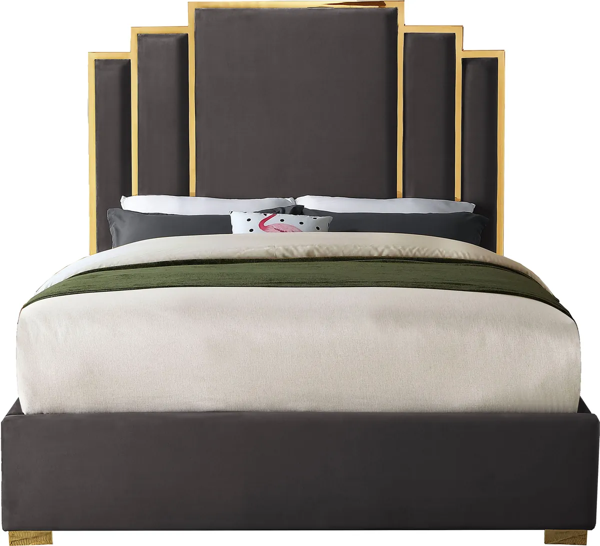 Hugo - King Bed - Gray