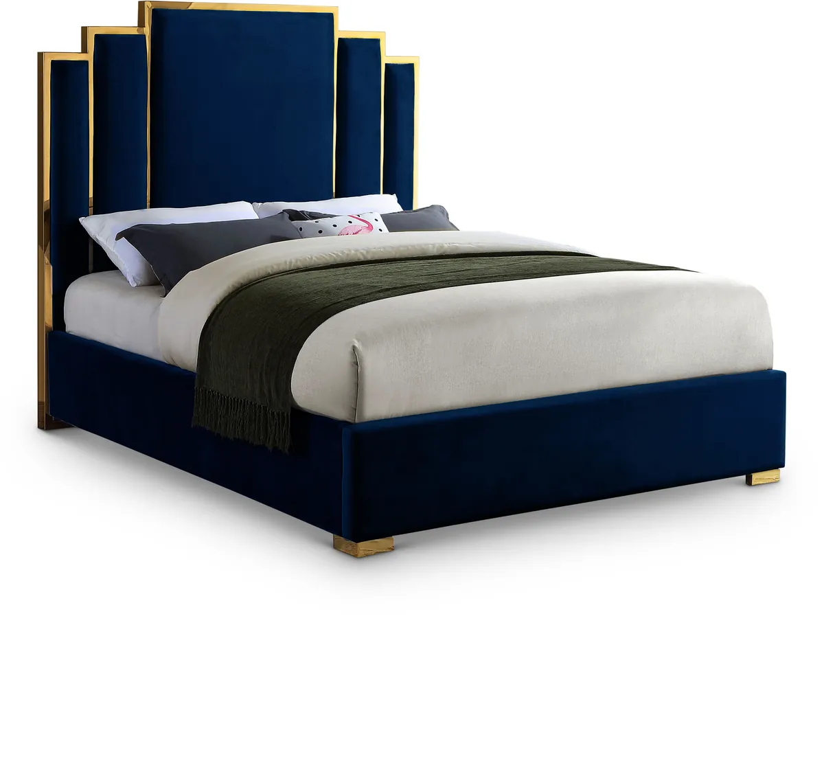 Hugo - King Bed - Navy
