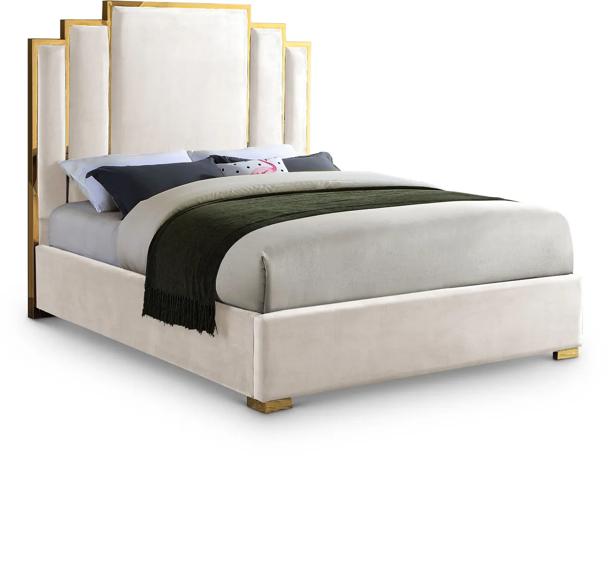 Hugo - King Bed - Cream