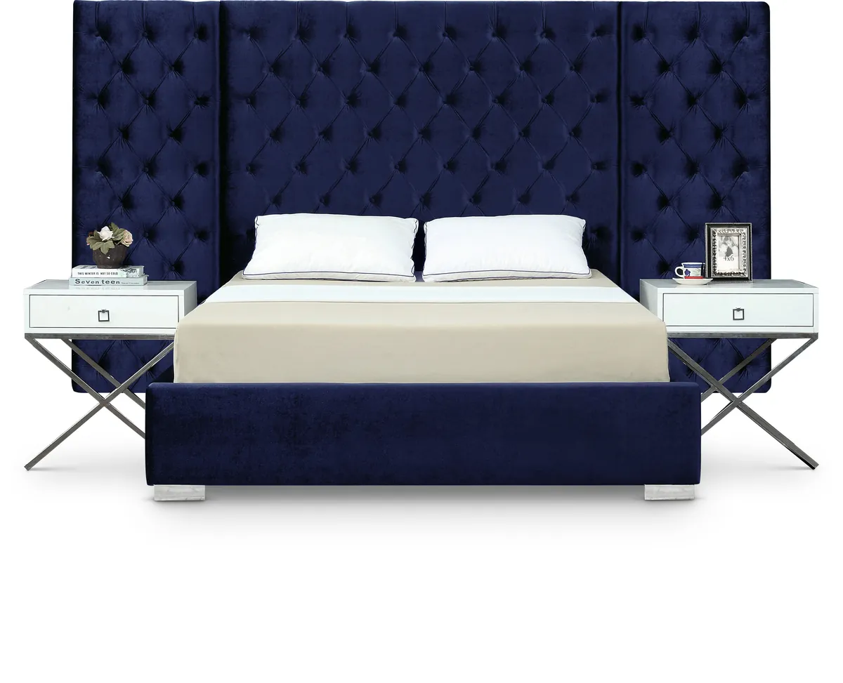 Grande - King Bed - Navy