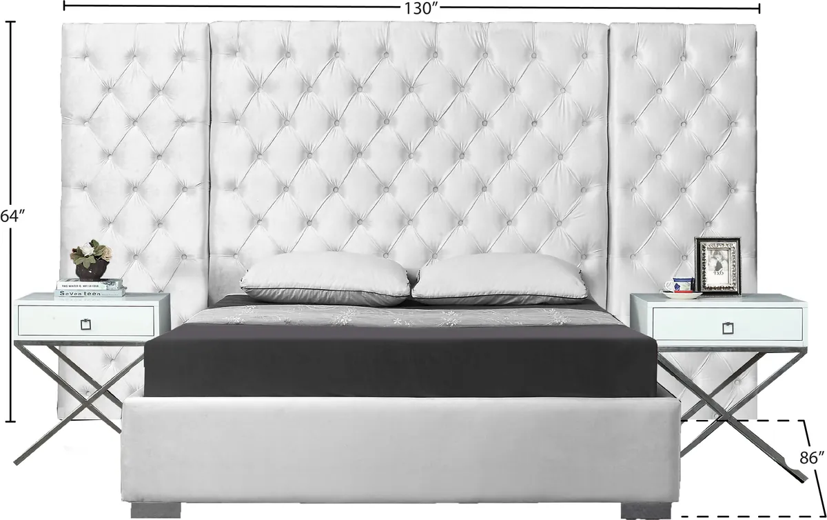 Grande - King Bed - White