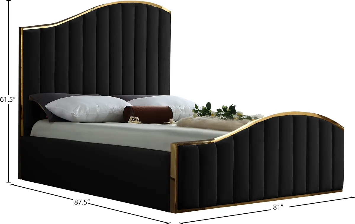 Jolie - King Bed - Black