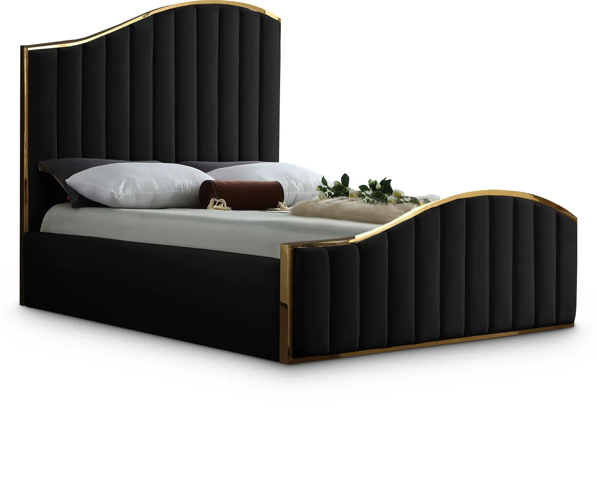 Jolie - King Bed - Black