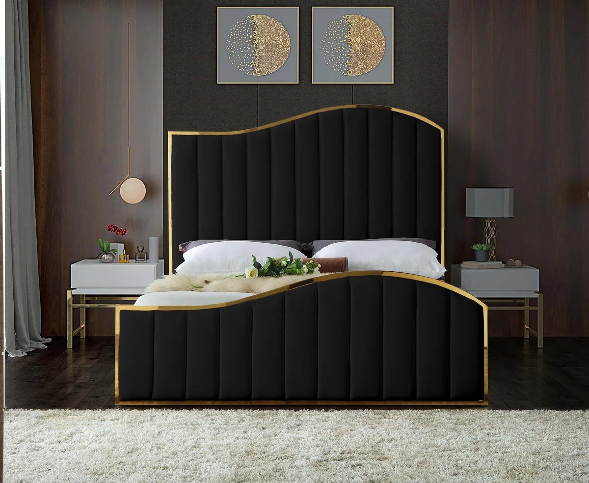 Jolie - Queen Bed - Black