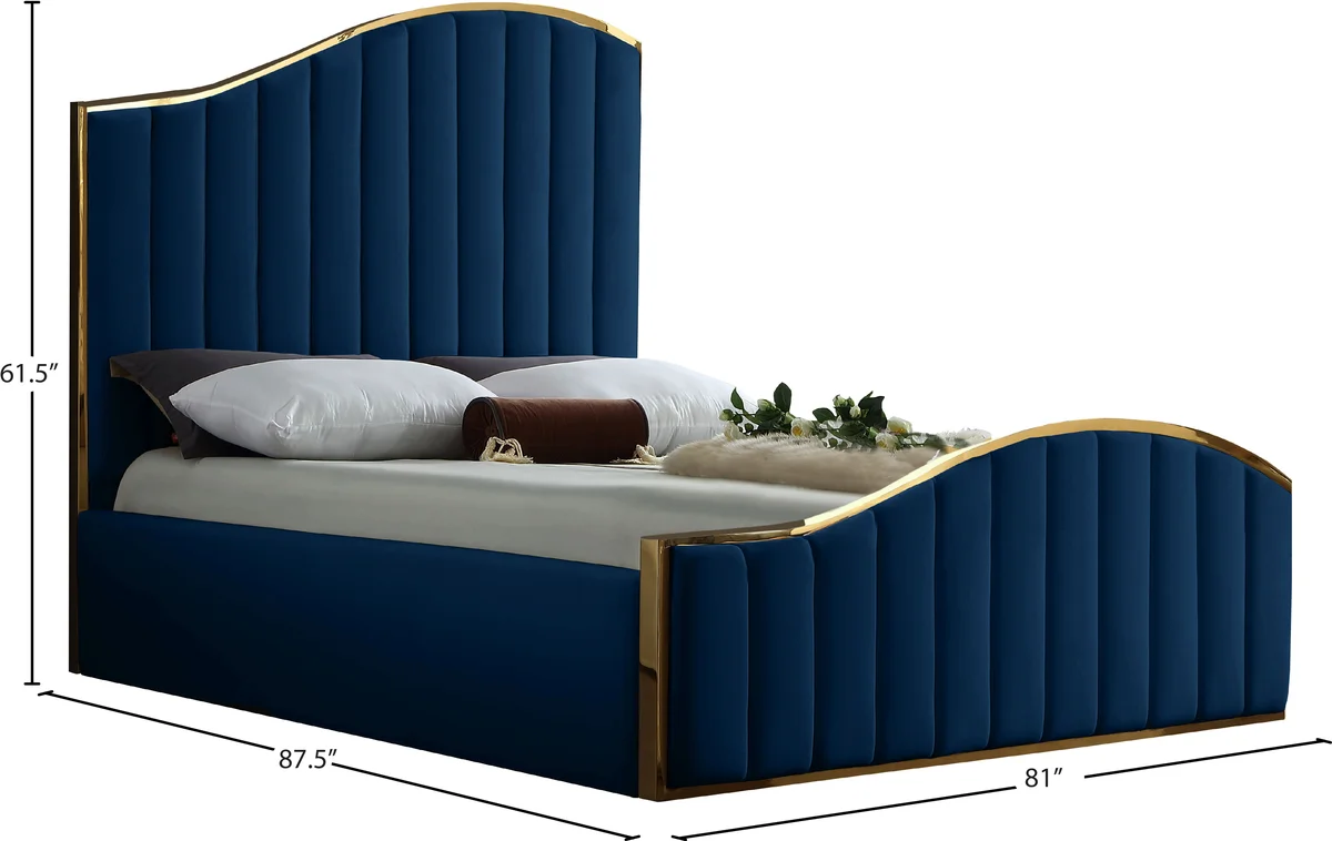 Jolie - King Bed - Navy