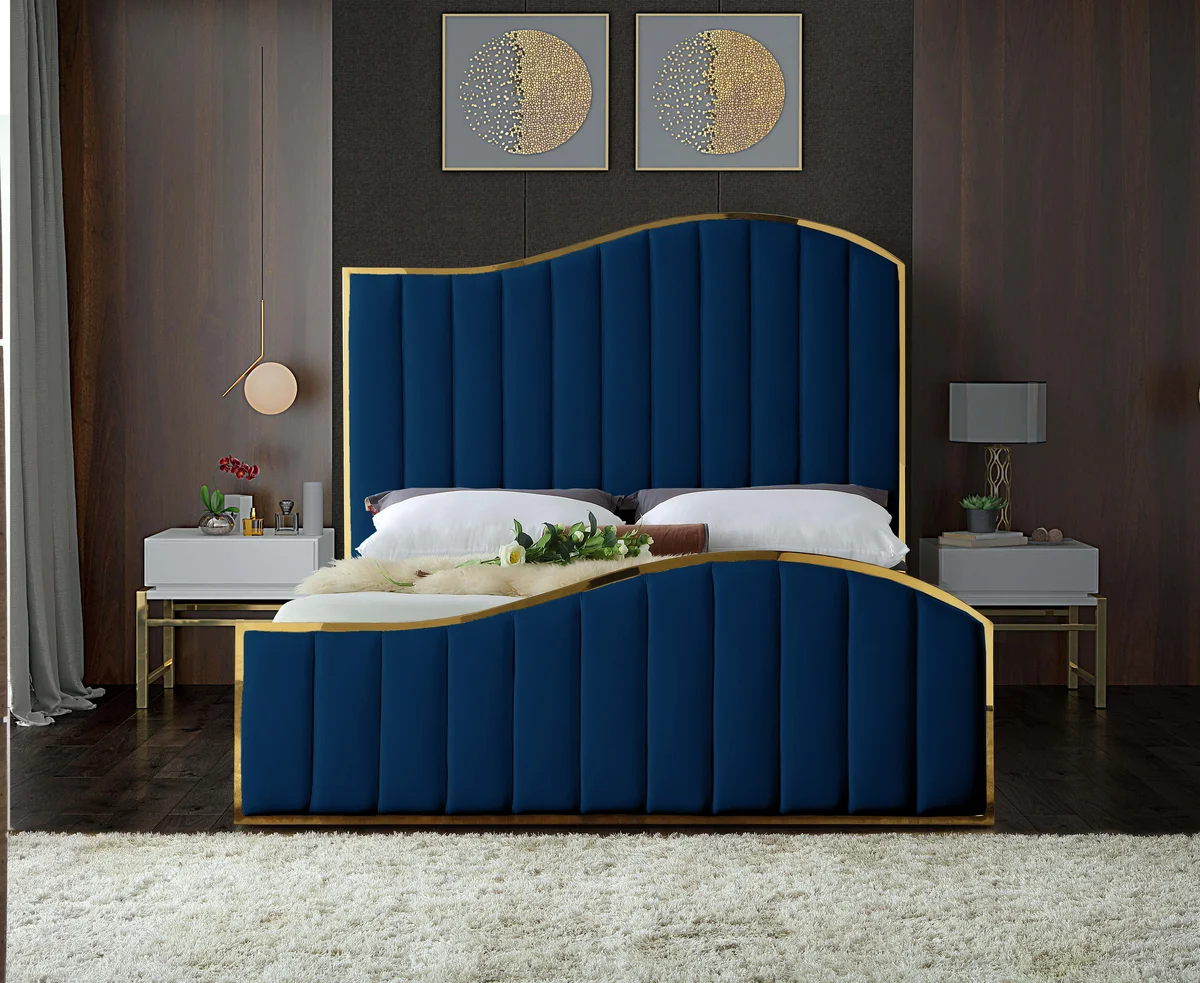 Jolie - King Bed - Navy