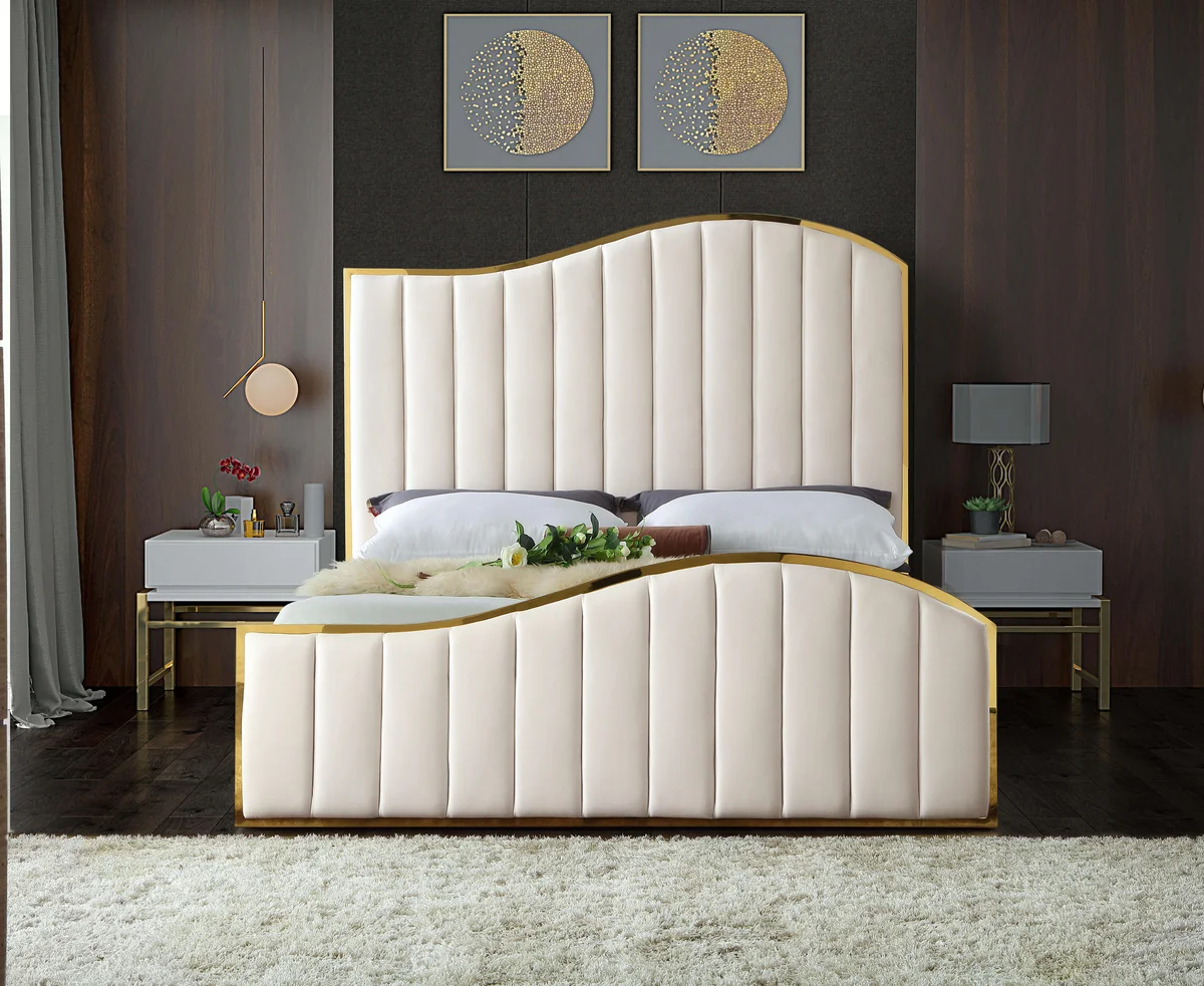 Jolie - Queen Bed - Cream