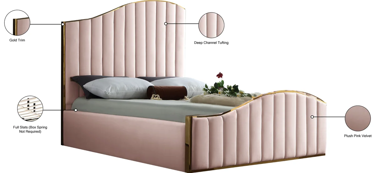 Jolie - Queen Bed - Pink