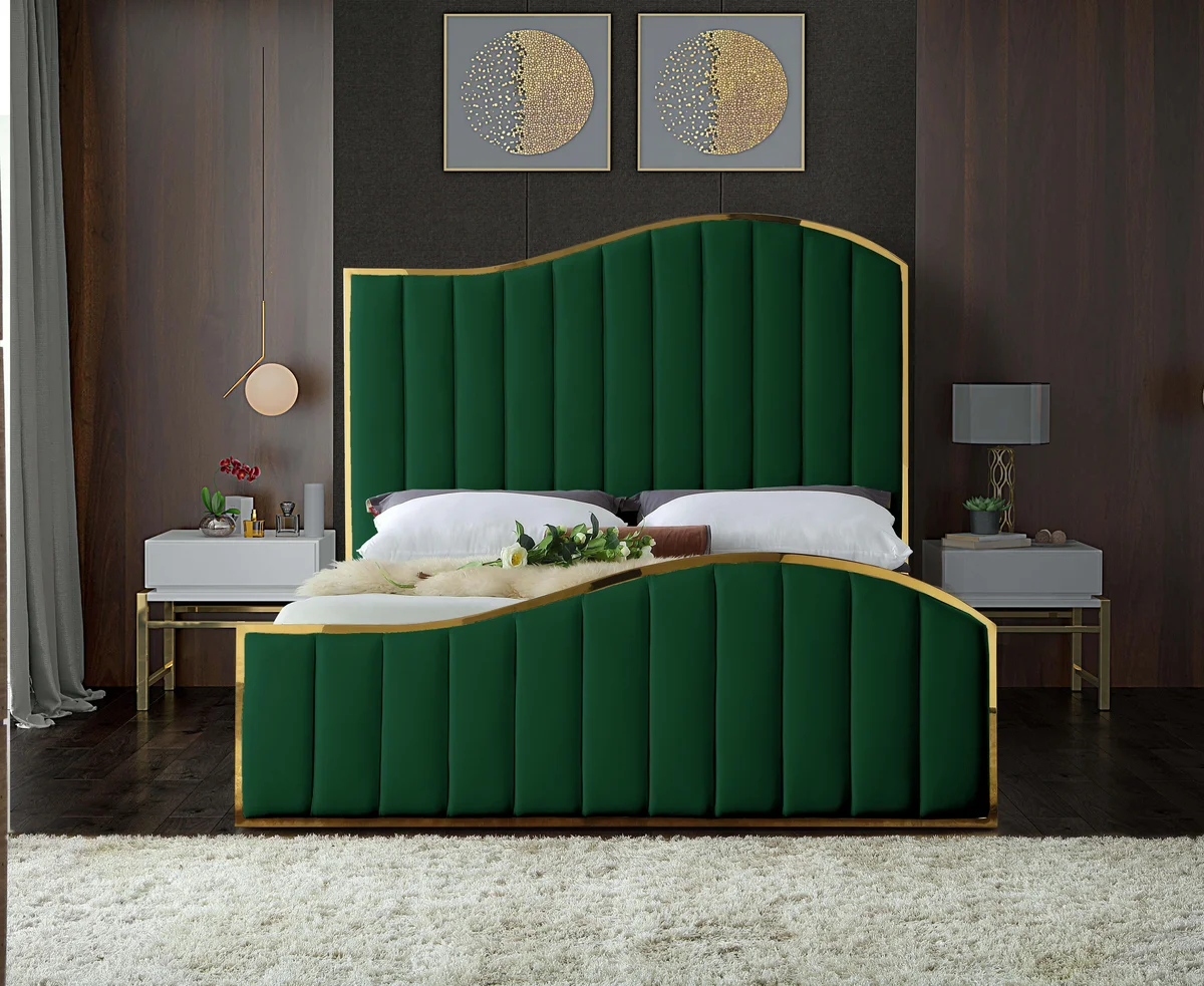 Jolie - King Bed - Green