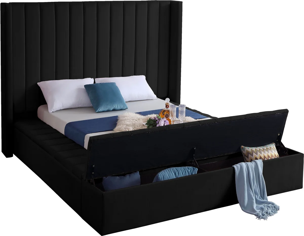 Kiki - King Bed - Black