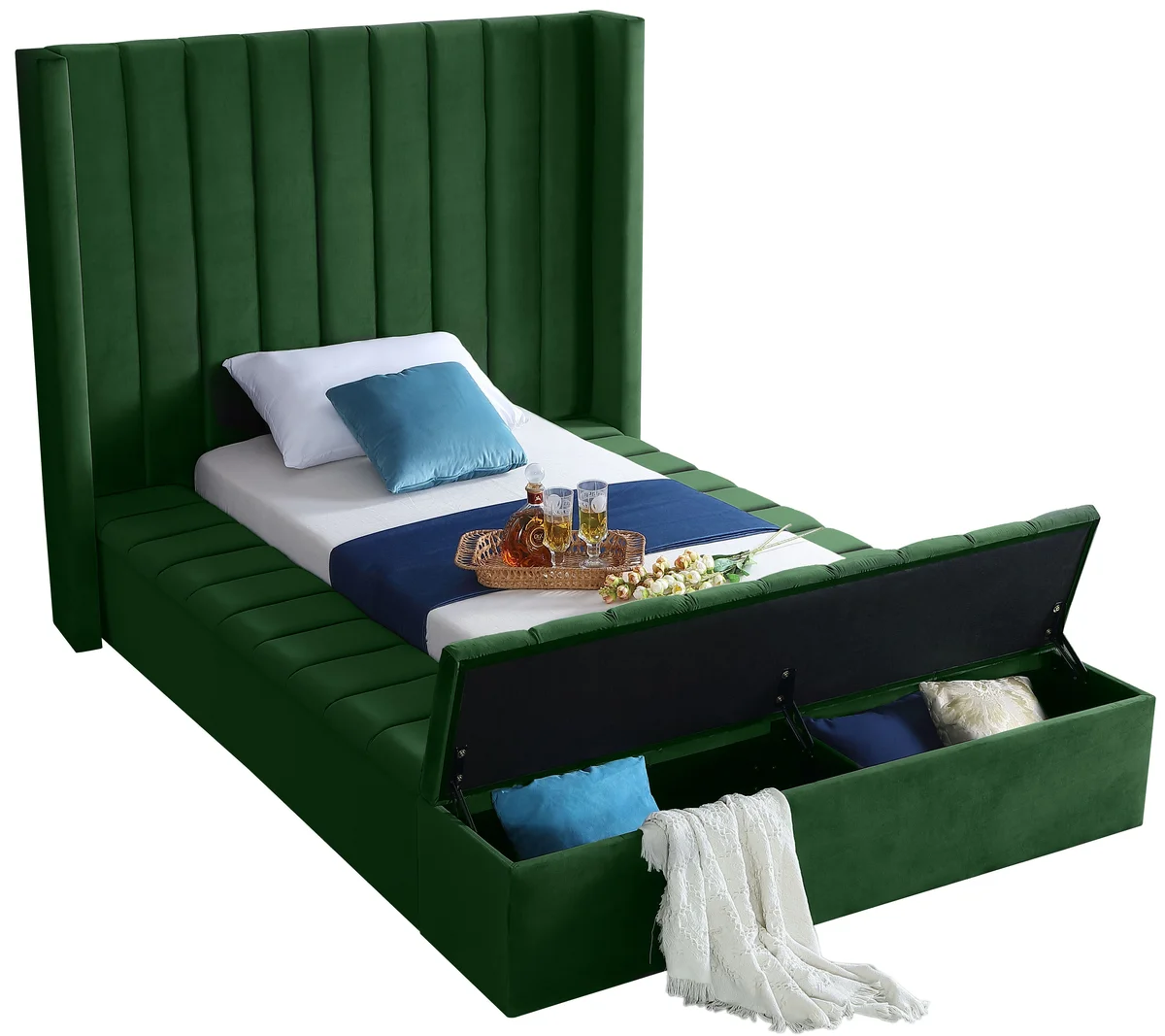 Kiki - Twin Bed - Green
