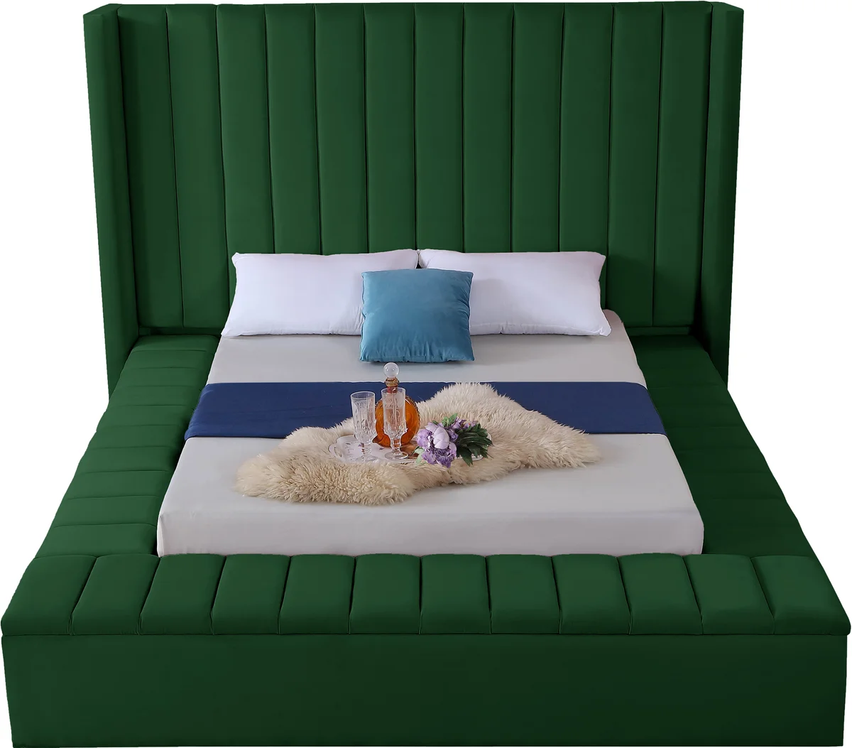 Kiki - King Bed - Green