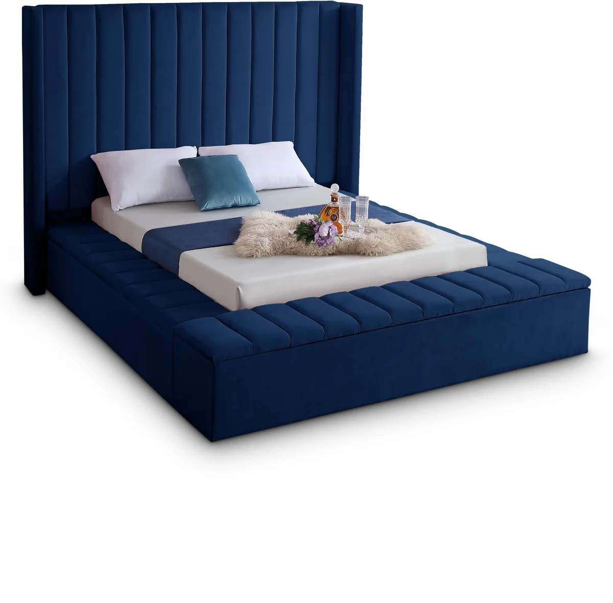 Kiki - Queen Bed - Navy