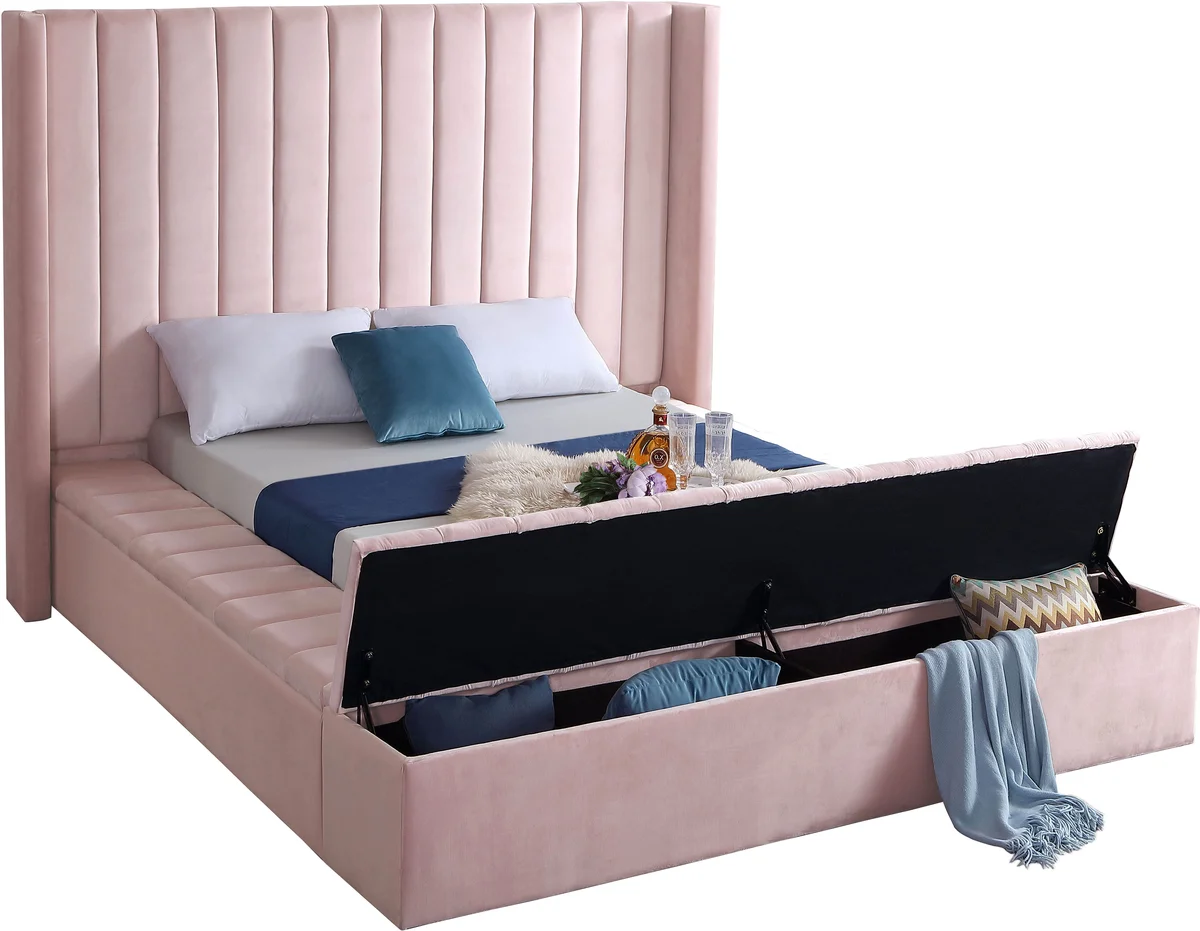 Kiki - King Bed - Pink