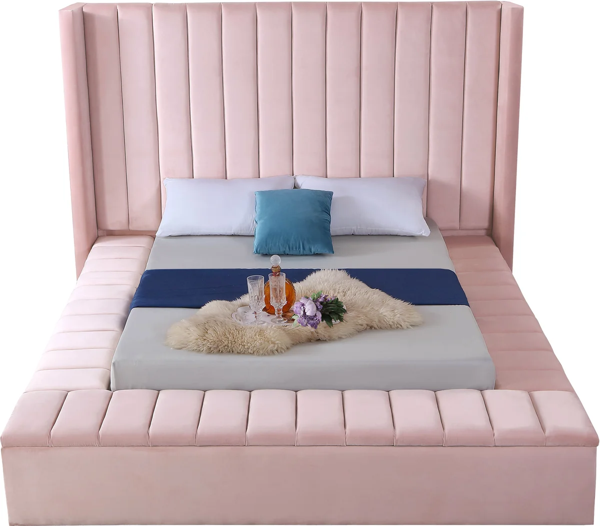 Kiki - King Bed - Pink